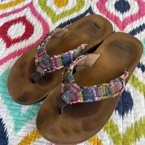 Men's Sanuk Colorful Patchwork Sandalls